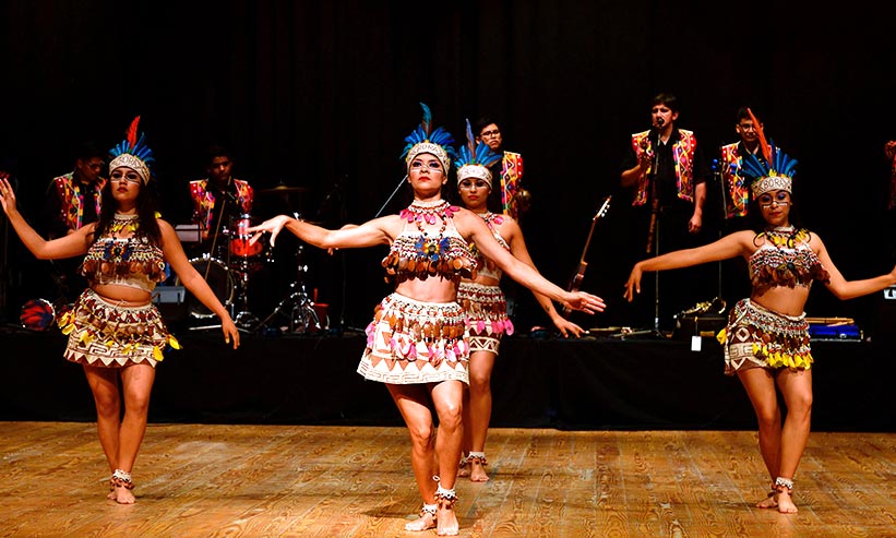 民族舞踊を踊る女性