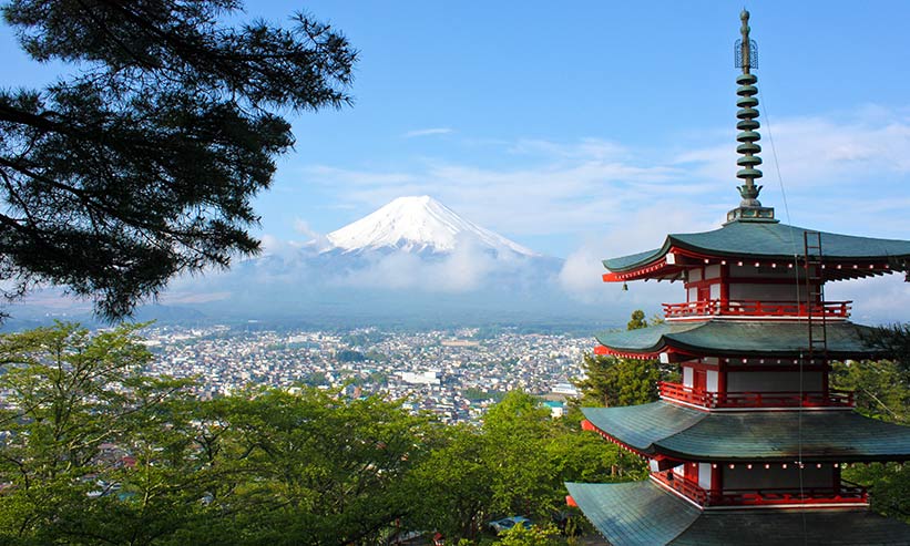 富士山が見える風景